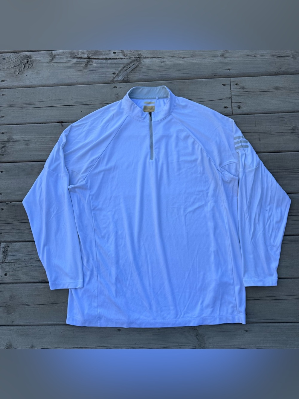 Adidas ClimaWarm Mens XL Quarter Zip Pullover White